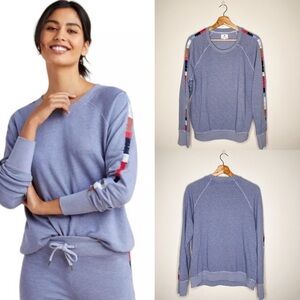 Sundry for Anthropologie Mosley Embroidered Crewneck Sweatshirt